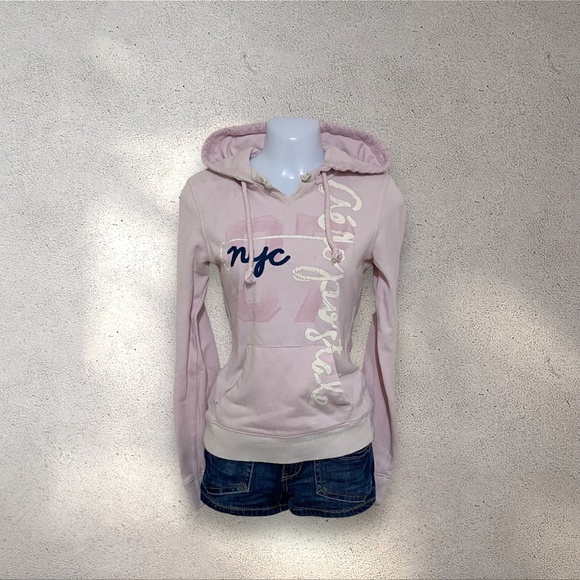 Early 2000s Aeropostale Soft Pink Hoodie - Picture 2 of 11